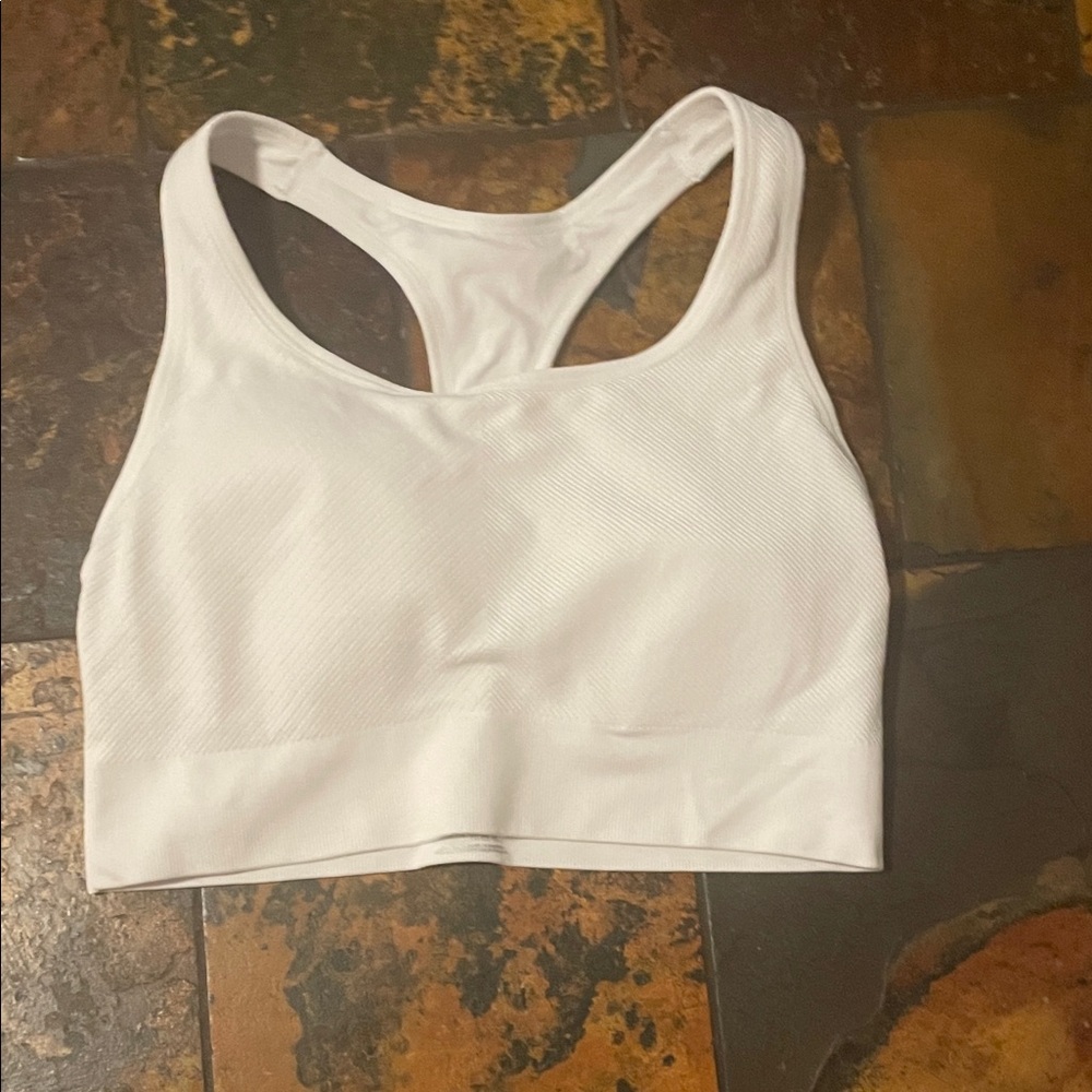 White Women's Sports Bra (381)